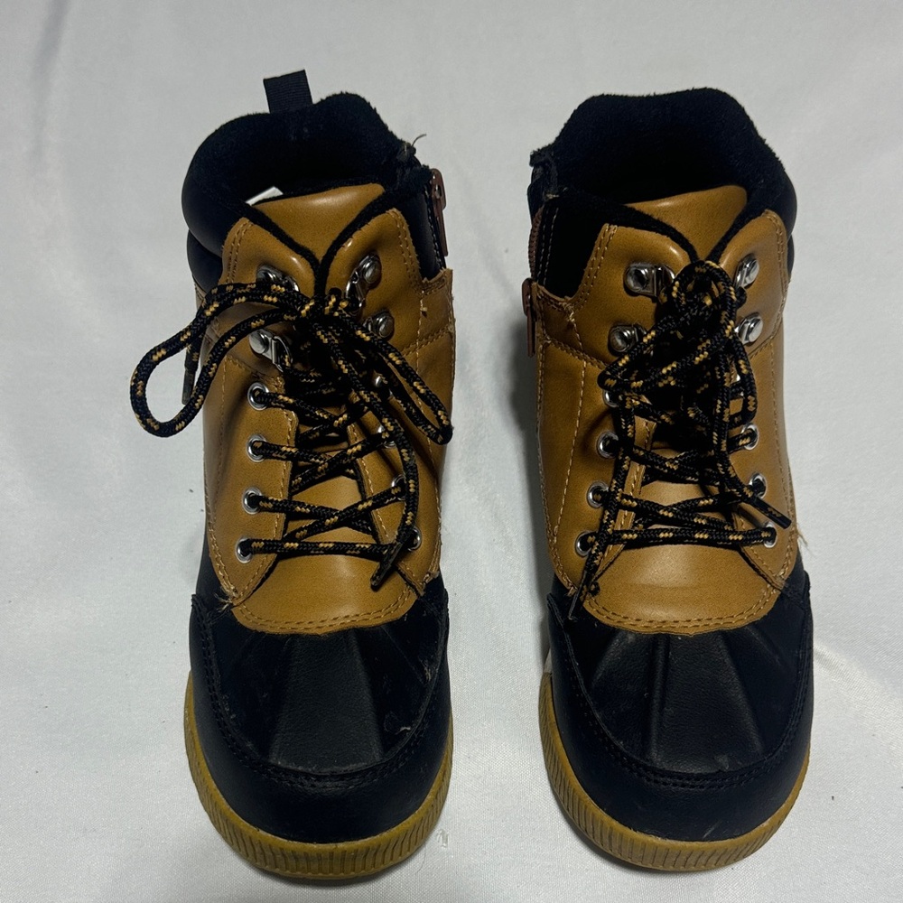 Wonder Nation Brown and Black Kids Boots